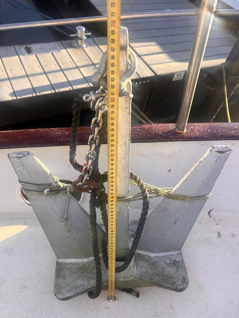 Poolanker gegalvaniseerd 35 kilo, Ophalen, Gebruikt, Ankeren en Afmeren, Zeilboot of Motorboot