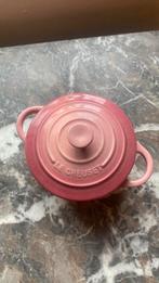 Stoofpannetje Le Creuset roze, Ophalen of Verzenden, Zo goed als nieuw, Overige materialen