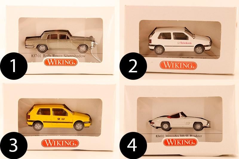 Wiking 1/87 auto's (28 stuks), Hobby en Vrije tijd, Modelauto's | 1:87, Zo goed als nieuw, Auto, Wiking, Ophalen of Verzenden