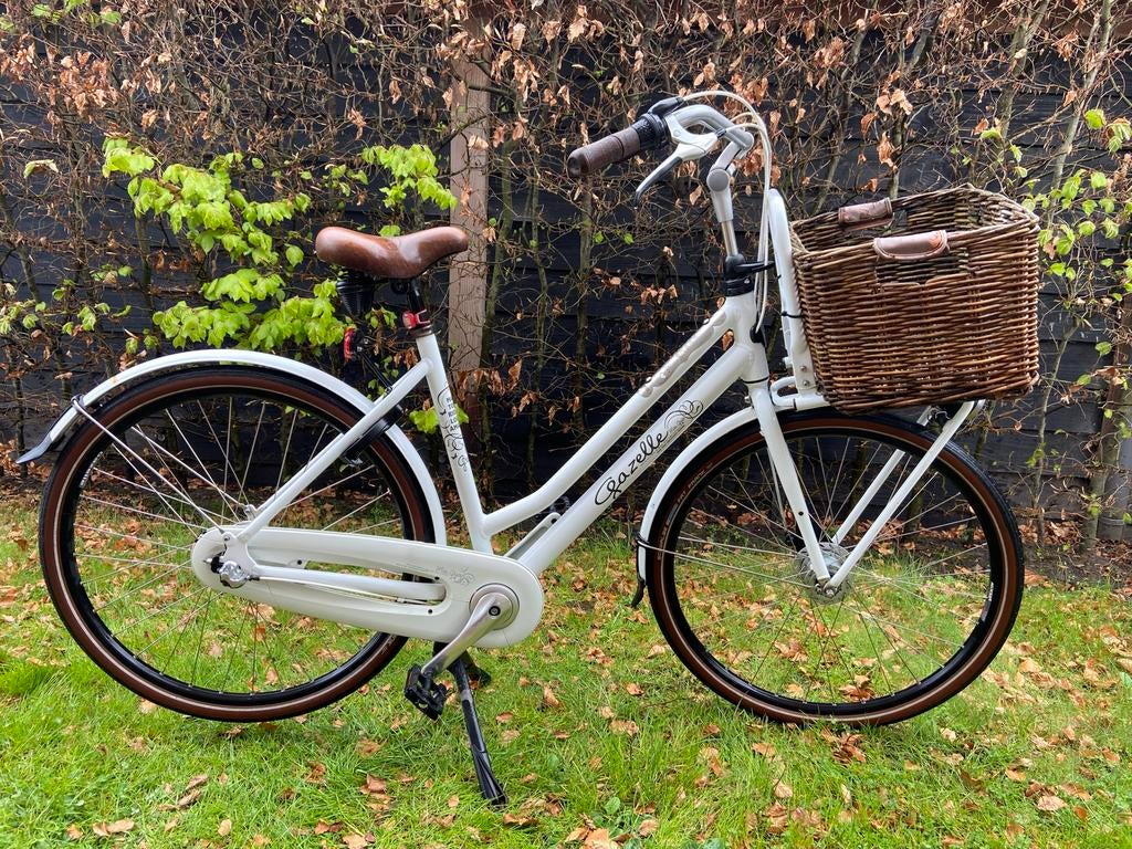 Nette witte gazelle damesfiets miss grace framemaat 54, Fietsen en Brommers, Ophalen, Versnellingen, Gazelle, 53 tot 56 cm