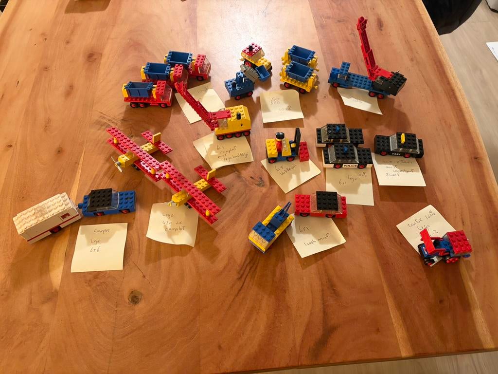 Lego jaren 70 auto’s en vliegtuig Vintage, Kinderen en Baby's, Speelgoed | Duplo en Lego, Gebruikt, Lego, Complete set, Ophalen of Verzenden