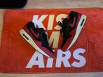 Air Max 1 Black Red Sail maat 44,5, Kleding | Heren, Schoenen, Zwart, Nike, Ophalen of Verzenden, Sneakers of Gympen