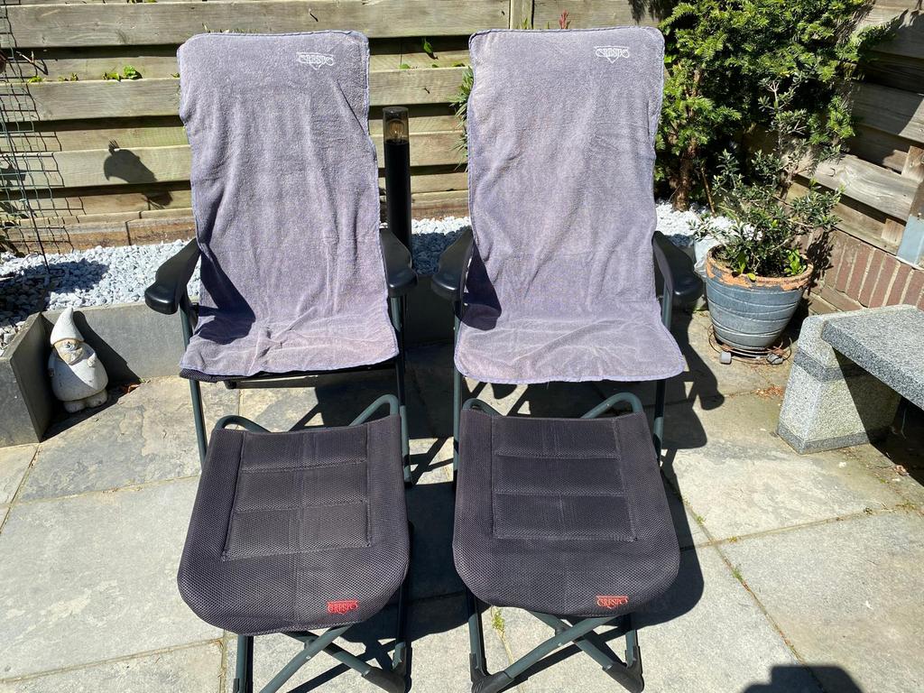 Crespo maat M badstof stoelhoes - Grey, Ophalen of Verzenden, Gebruikt, Campingstoel