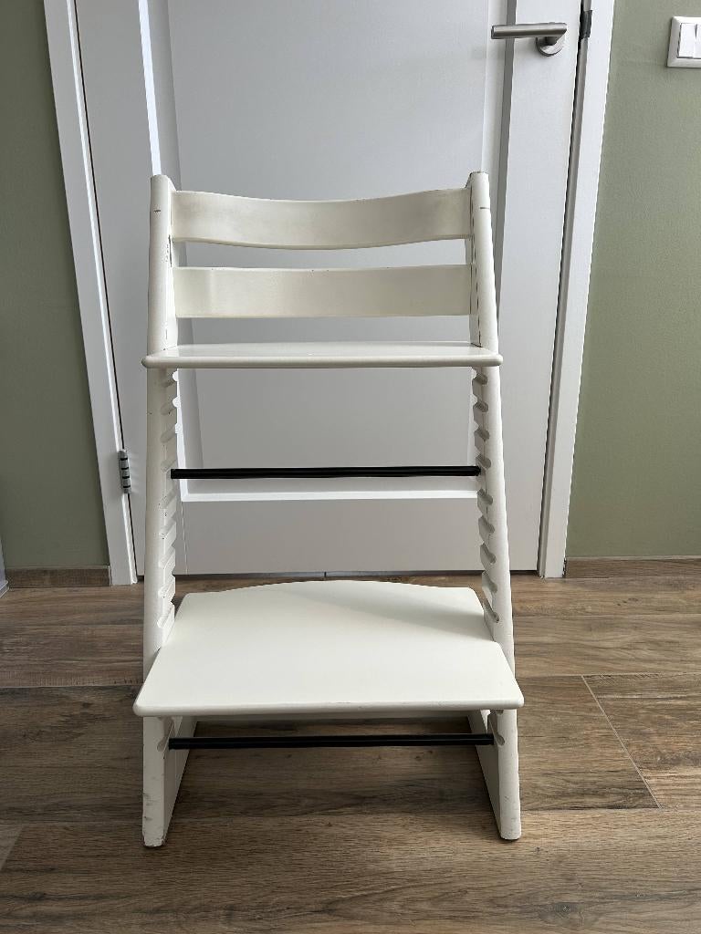Stokke Trip Trap Wit, Ophalen, Gebruikt, Meegroeistoel, Aanschuifbaar