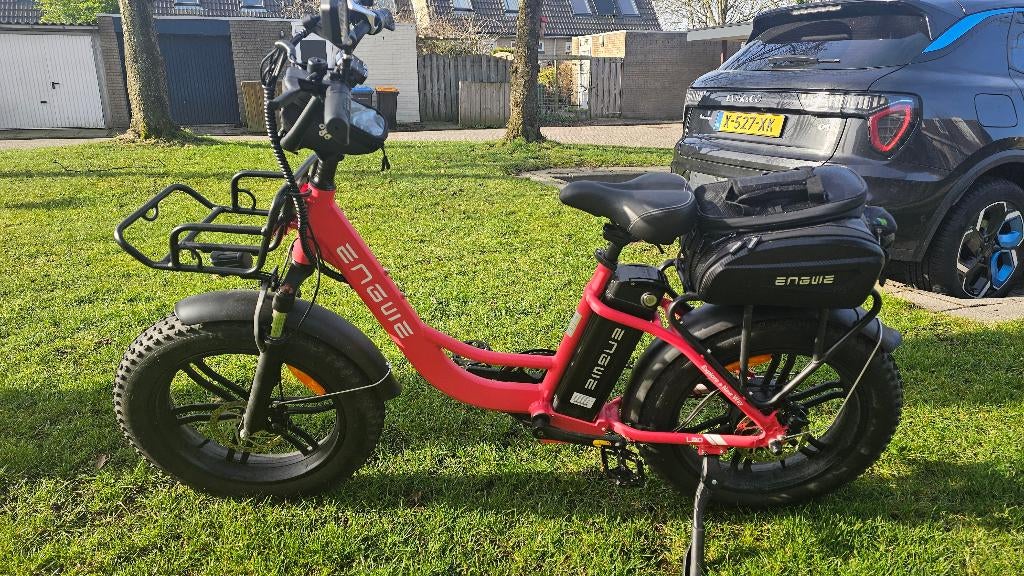 Engwe, Fietsen en Brommers, Elektrische fietsen, Zo goed als nieuw, 51 tot 55 cm, Nl.engwe.com, 50 km per accu of meer