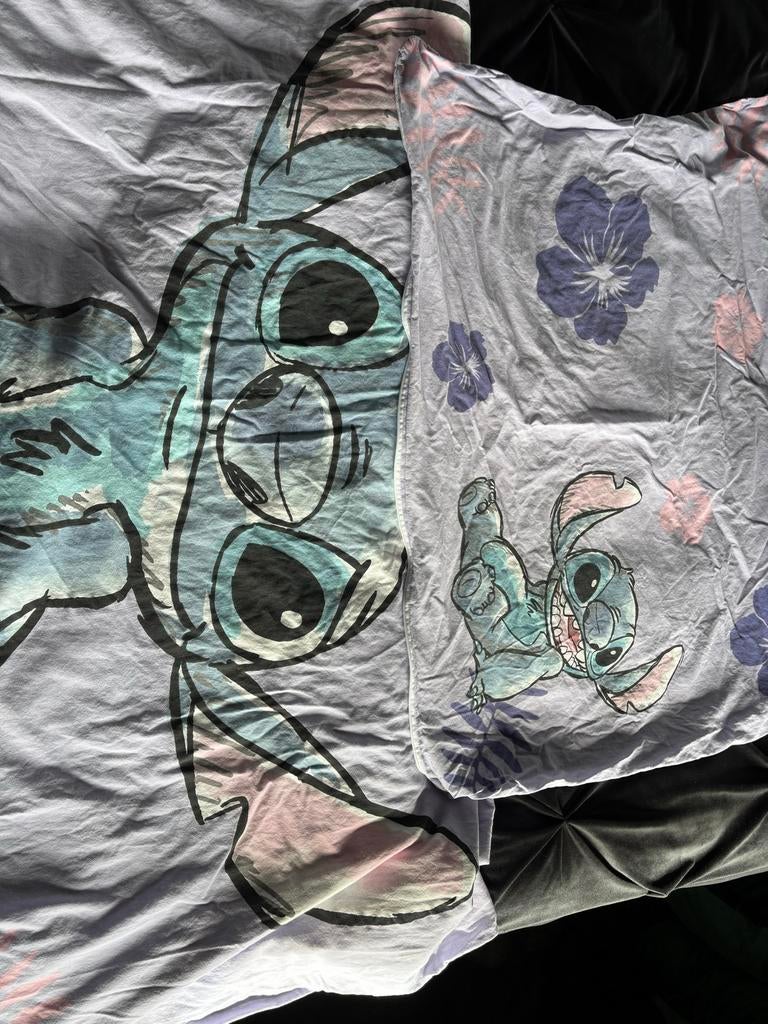 Dekbedovertrek Stitch, Gebruikt, Jongetje of Meisje, Ophalen of Verzenden, Paars