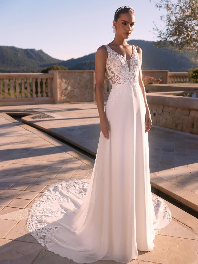 Nieuw, trouwjurk, Bianco Evento, Ione, ivoor, S t/m 6XL, Ophalen, Trouwjurk, Wit, Bianco Evento