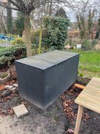 Ruime donkergrijze kussen tuinbox, Ophalen of Verzenden, Gebruikt