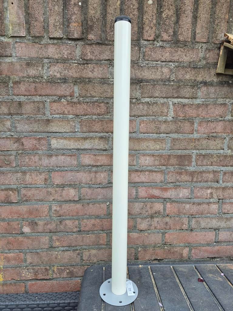 IKEA ADILS Verstelbare Tafelpoten- Staal, Wit, Tafelpoot, Minder dan 50 cm, 50 tot 100 cm, Rond