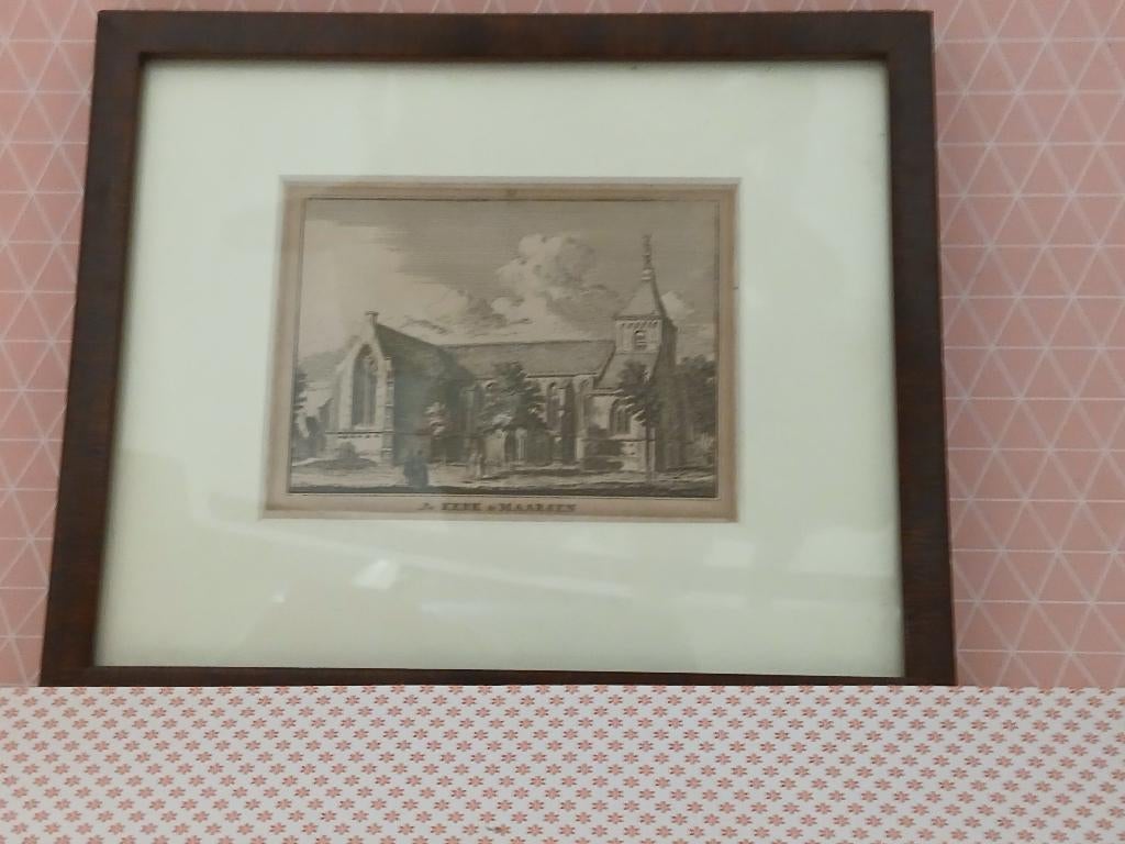 Antieke Litho? Zeefdruk? De Kerk Te Maarsen, Ophalen of Verzenden