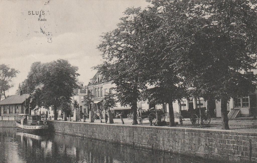 SLUIS Kade 1911, Verzenden, Voor 1920, Gelopen, Zeeland
