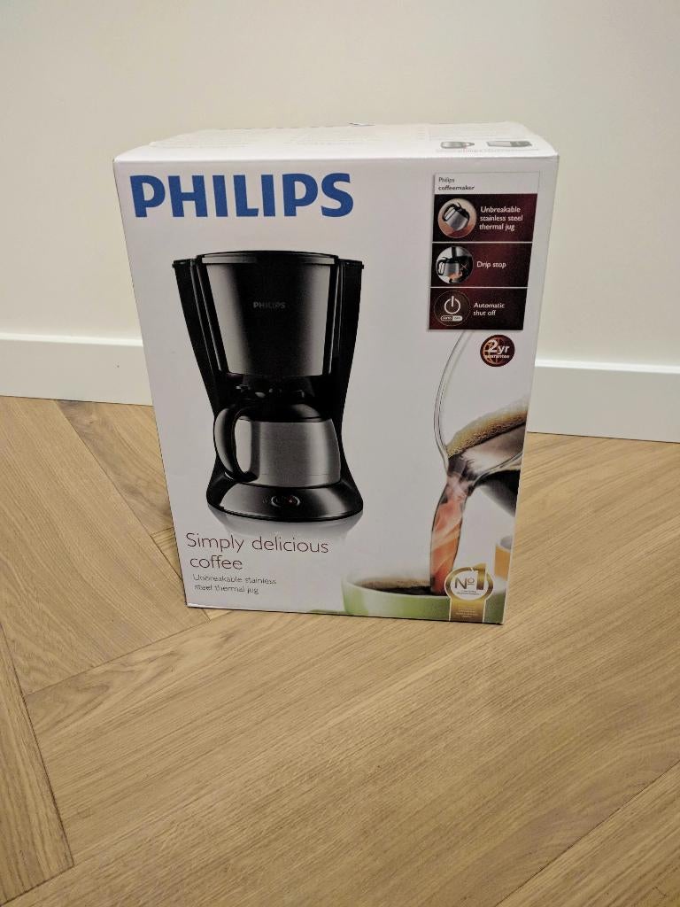 Cadeautip! Nieuw Philips Koffiezetapparaat, Afneembaar waterreservoir, 10 kopjes of meer, Gemalen koffie, Ophalen of Verzenden