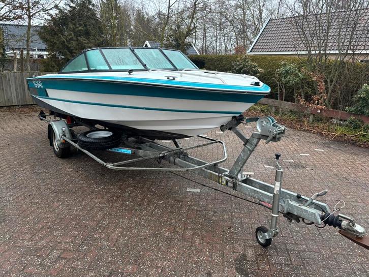 Speedboot invader 190 4.3L mercruiser incl trailer, Watersport en Boten, Speedboten, Gebruikt, 3 tot 6 meter, Benzine, 120 tot 200 pk