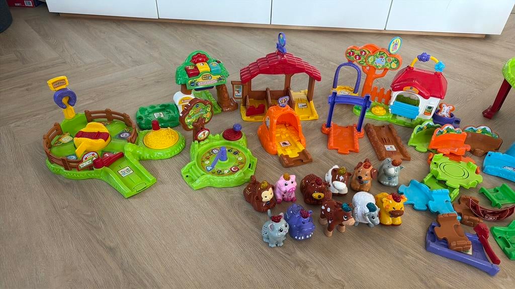 Zoef Zoef Dieren met Baan - VTech Speelset, Verzenden, Gebruikt, Overige typen, Met geluid
