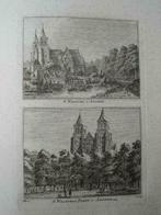 A 87-88 / Arnhem St.Walburgis en Walburg plein Kopergravure, Antiek en Kunst, Kunst | Etsen en Gravures, Ophalen of Verzenden