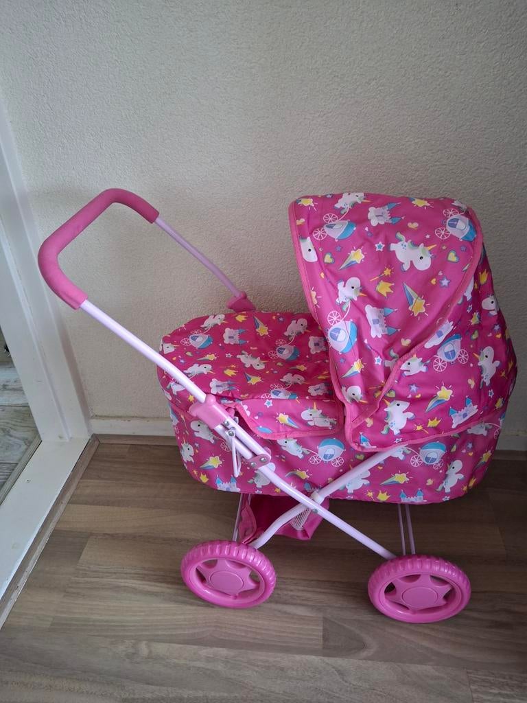 Poppenwagen met extra accesoires, Ophalen, Zo goed als nieuw, Babypop