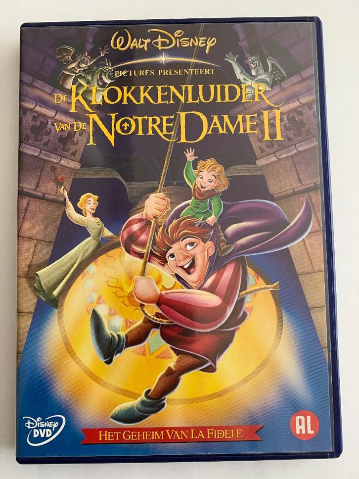 disney dvd KLOKKENLUIDER van de notre dame 2, Cd's en Dvd's, Dvd's | Tekenfilms en Animatie, Zo goed als nieuw, Amerikaans, Tekenfilm