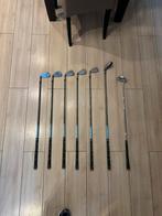 Golfclubset: Sand, Pitching, IJzers (9, 7, 5), Hybrid, Putte, Sport en Fitness, Golf, Ophalen of Verzenden, Gebruikt, Set, Overige merken