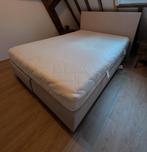 Boxspring Swiss Sense 140x210cm, bijna gratis!, Ophalen, Gebruikt, Grijs, Tweepersoons