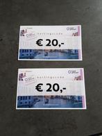 Hotel Giftcard | 2x €20,00 kortingsvoucher, Twee personen, Kortingsbon