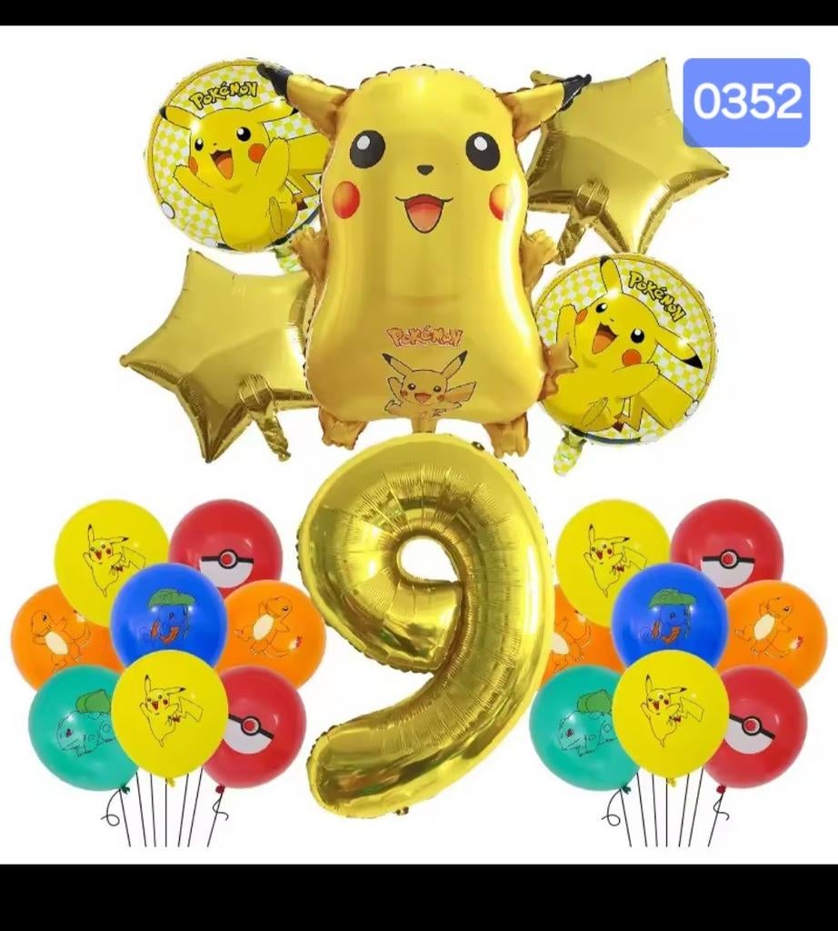 Nieuwe Pokémon Pikachu Ballonnen Set - Verjaardag Decoratie, Hobby en Vrije tijd, Feestartikelen, Ophalen of Verzenden, Nieuw
