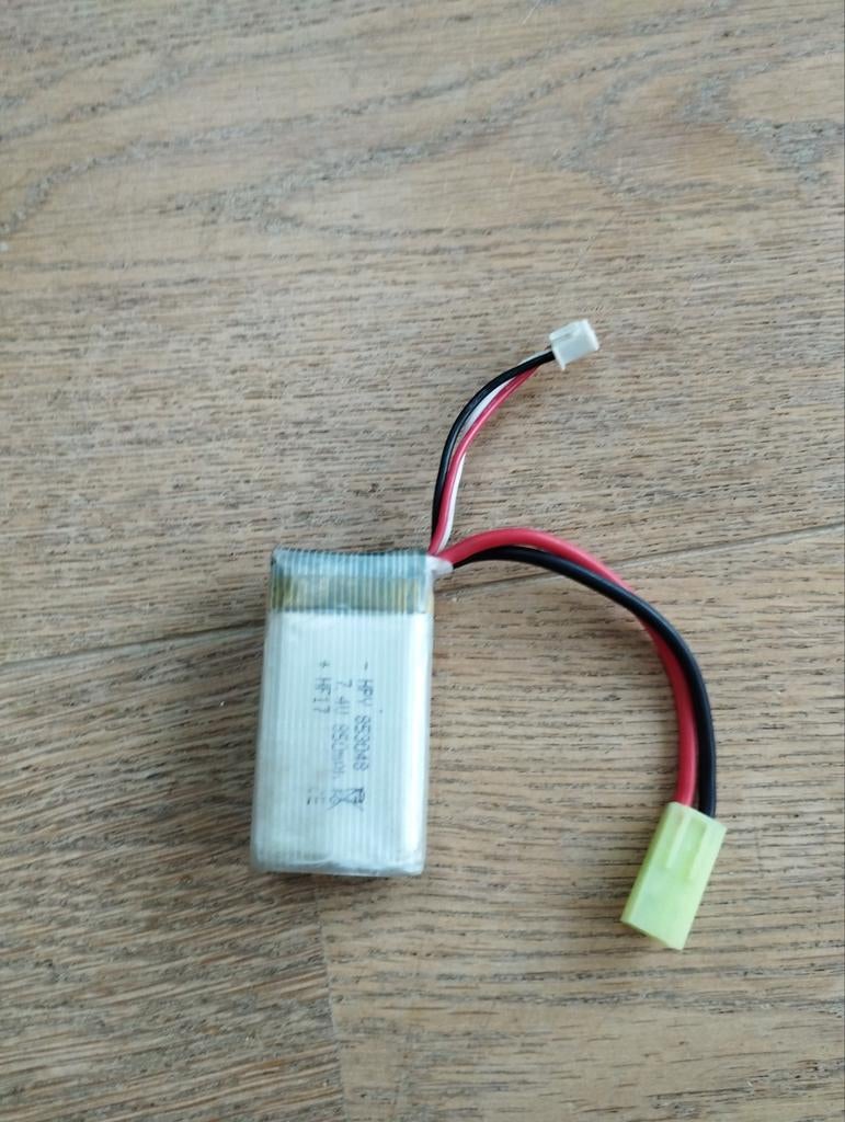 LiPo Batterij 7.4V 850mAh met 2S Balance Lader voor Rc auto, Ophalen of Verzenden, Gebruikt