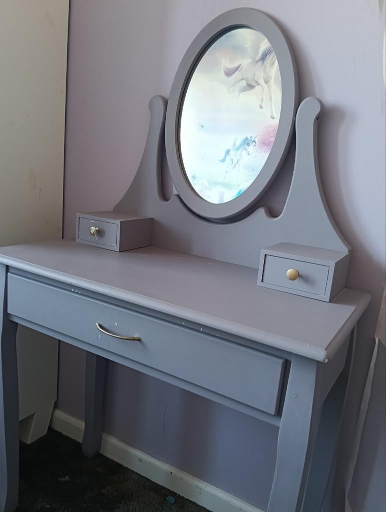 Kaptafel met spiegel, Gebruikt, Minder dan 100 cm, Hout, 50 tot 100 cm