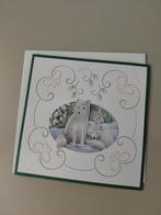 Handgemaakte kaart met poolvossen - Nieuw, Ophalen of Verzenden, Nieuw, Overige thema's