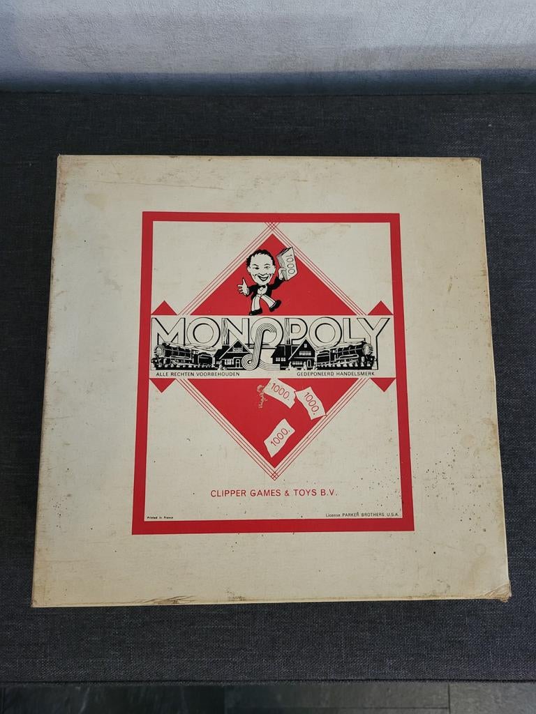 Oude editie van het klassieke Monopoly bordspel., Boeken, Sprookjes en Fabels, Ophalen of Verzenden