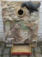 uitzonderlijke mange boules papier mache vos & raaf, Ophalen