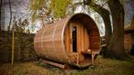 Tonsauna / Barrelsauna Red cedar, Ophalen, Zo goed als nieuw, Fins of Traditioneel, Complete sauna