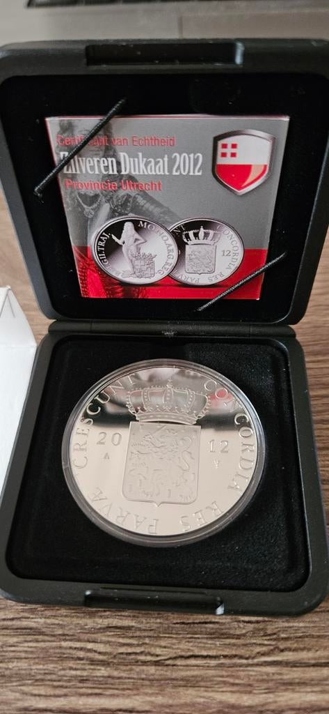 Zilveren Dukaat 2012 Utrecht proof in orginele doosje, Koningin Beatrix, Zilver, Losse munt, Overige waardes