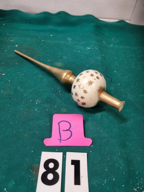 piek goud wit kleurig met sterren [b81], Diversen, Kerst, Ophalen of Verzenden, 'T Olde Gre-j, Info@toldegrej.nl, Endepoelstraat 20f Didam