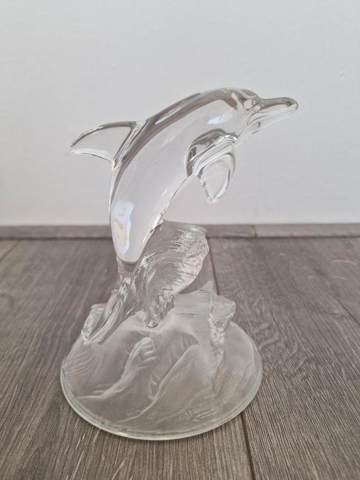 Glazen dolfijn beeldje, Verzamelen, Beelden en Beeldjes, Ophalen of Verzenden