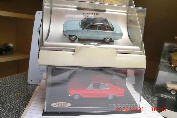 2x Opel B Kadett 1:43, Hobby en Vrije tijd, Modelauto's | 1:43, Nieuw, Auto, Overige merken, Ophalen of Verzenden