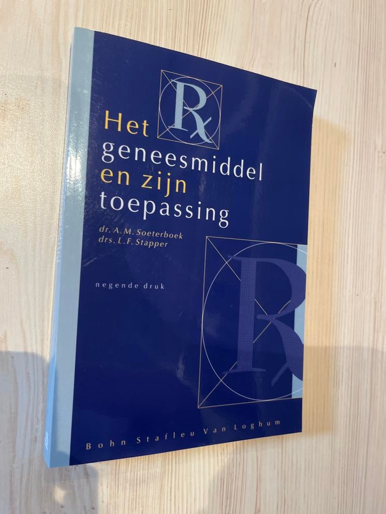 Het geneesmiddel en zijn toepassing - 9e druk, Ophalen of Verzenden, Beta, Zo goed als nieuw, HBO