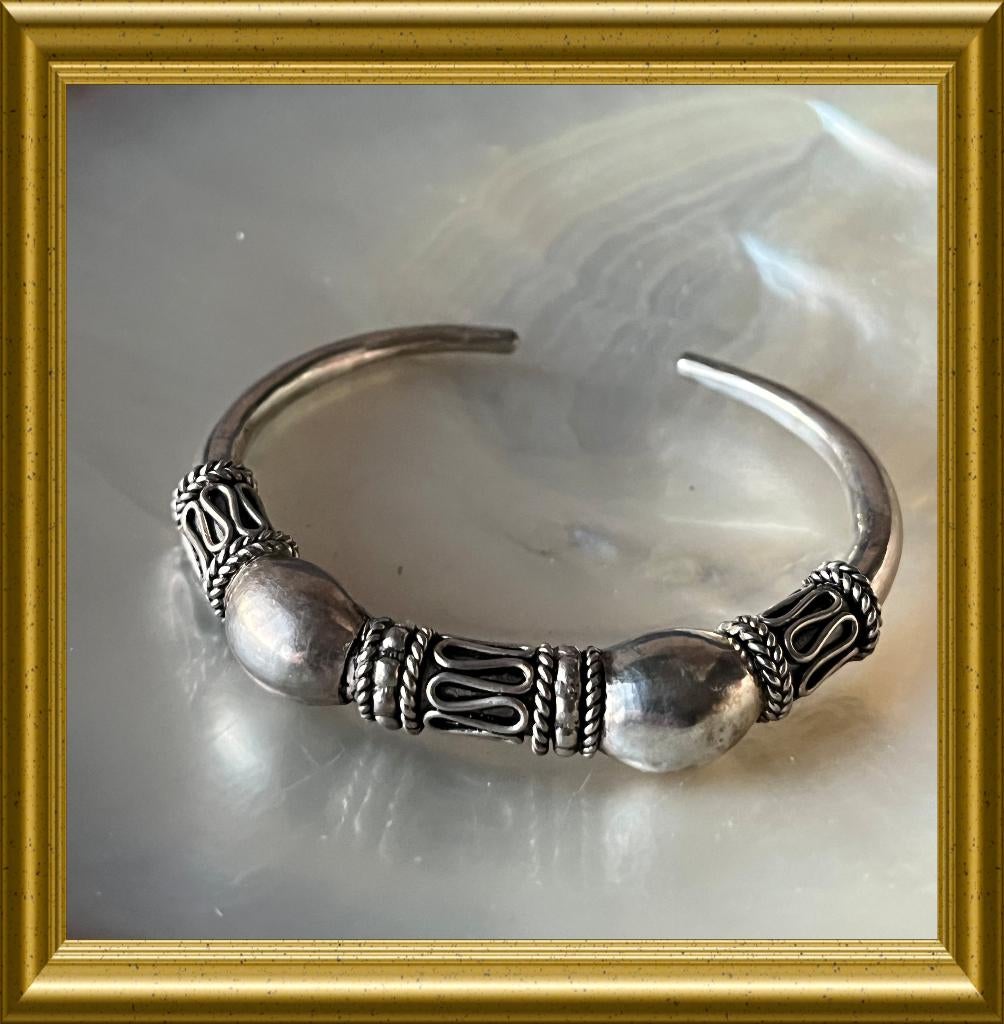 Mooie oude kleine zilveren (925) armband, Sieraden, Tassen en Uiterlijk, Antieke sieraden, Ophalen of Verzenden, Zilver, Armband