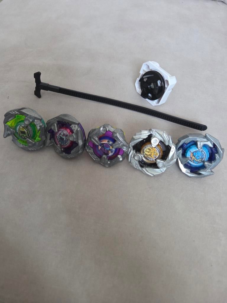 Beyblade set met 5 Beyblades en starter, Ophalen of Verzenden