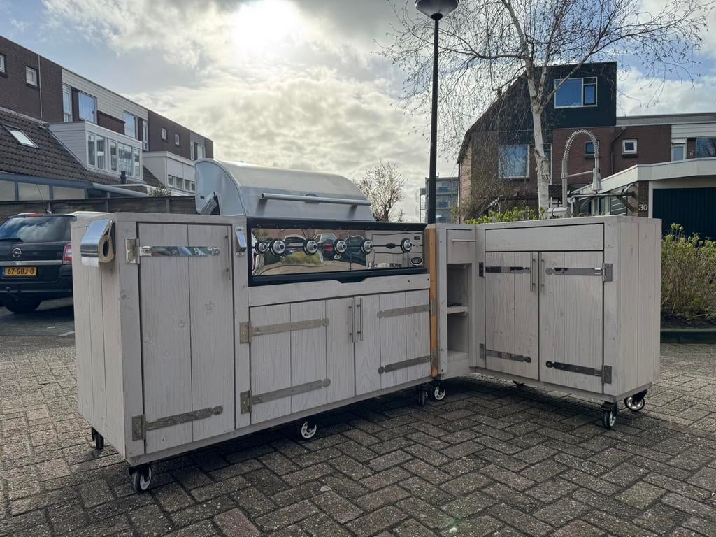 Te koop: Buitenkeuken voor Boretti BBQ met gootsteen, Tuin en Terras, Buitenkeukens, Ophalen, Gebruikt, Gas, Vrijstaand