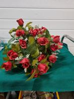 kunst boeket rozen rood met wit kruid, Ophalen of Verzenden, 'T Olde Gre-j, Info@toldegrej.nl, Endepoelstraat 20f Didam