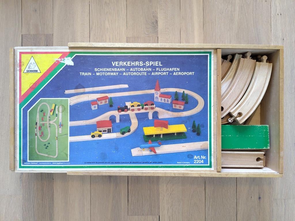 Complete treinbaan Eichorn, Ophalen, Zo goed als nieuw, Handmatig, Overige merken