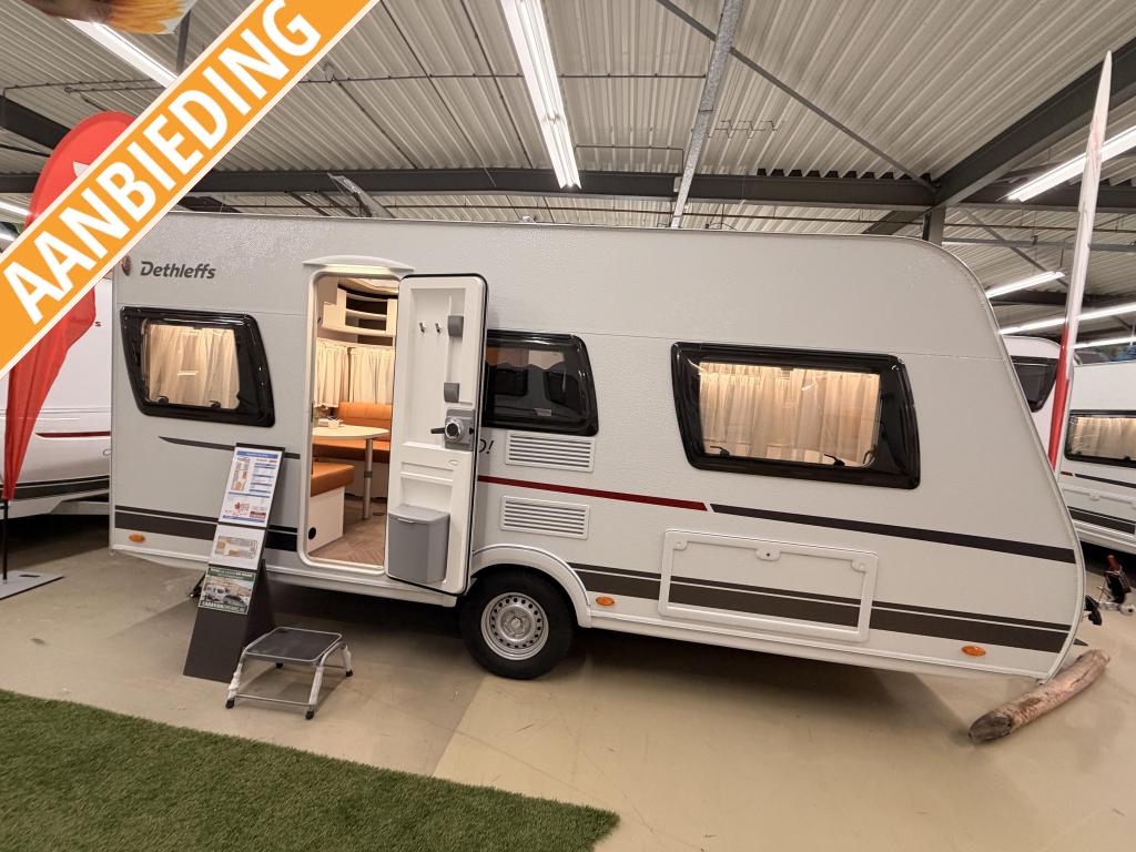 Dethleffs C'Go 475 EL +mover+luifel+fietsendrag, Caravans en Kamperen, Caravans, Standaardzit, Bedrijf, Schokbreker, Dethleffs
