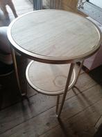 Leuk bijzettafeltje, Huis en Inrichting, Tafels | Bijzettafels, Minder dan 55 cm, Rond, Zo goed als nieuw, Ophalen
