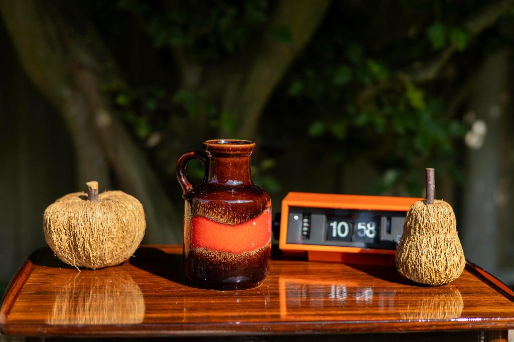 Vintage west germany scheurich vaasje, Gebruikt, Overige kleuren, Aardewerk of Porselein, Ophalen of Verzenden