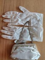 Vintage '50s Bruidstasje & Handschoenen Set, Kleding | Dames, Trouwkleding en Trouwaccessoires, Ophalen of Verzenden, Gedragen