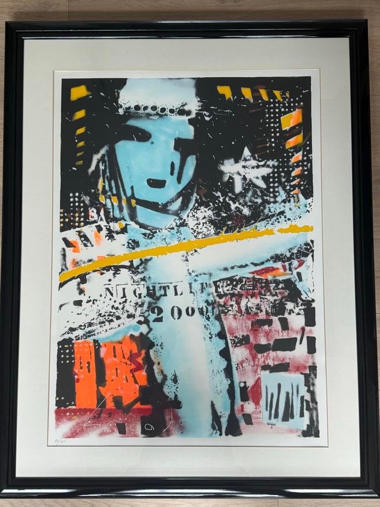 Herman Brood Zeefdruk Nightlife 2000 met Certificaat, Ophalen