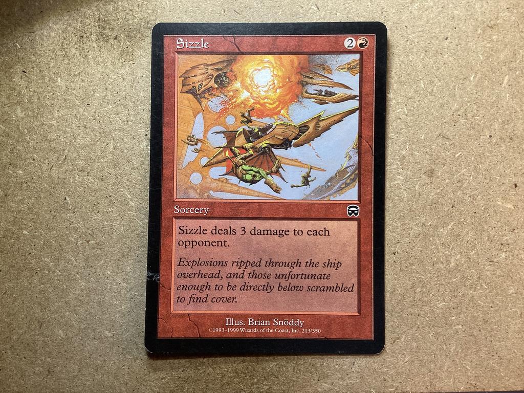 1x Sizzle [213/350] (Light Played), Ophalen of Verzenden, Gebruikt, Losse kaart