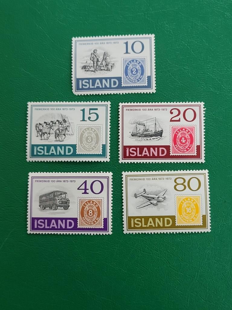 IJslandse Postzegels 100 Jaar Serie 1973, Postzegels en Munten, Postzegels | Volle albums en Verzamelingen, Ophalen of Verzenden