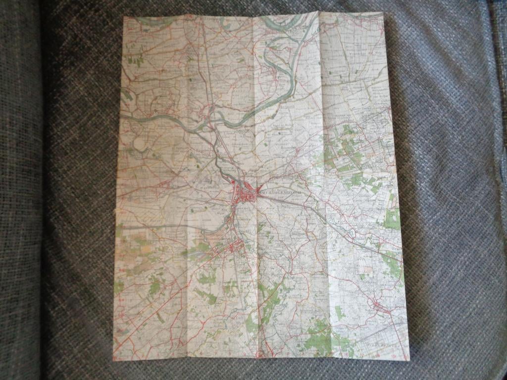 Stafkaart mobilisatie ’s-Hertogenbosch W 1939 oorlog wo2, Verzenden, Landmacht, Nederland, Overige typen