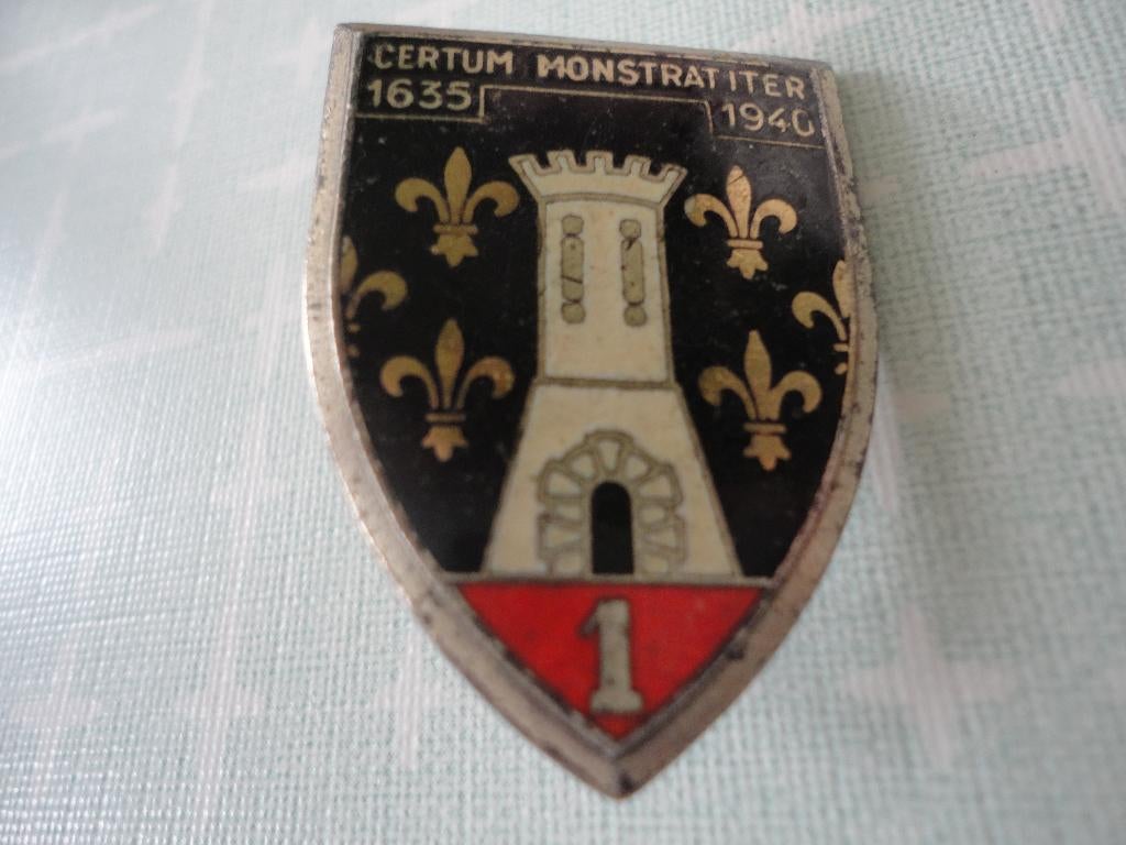 Franse insigne, 1er Regiment de Cuirassiers (Cavalerie), Verzenden, Landmacht, Overige gebieden, Embleem of Badge